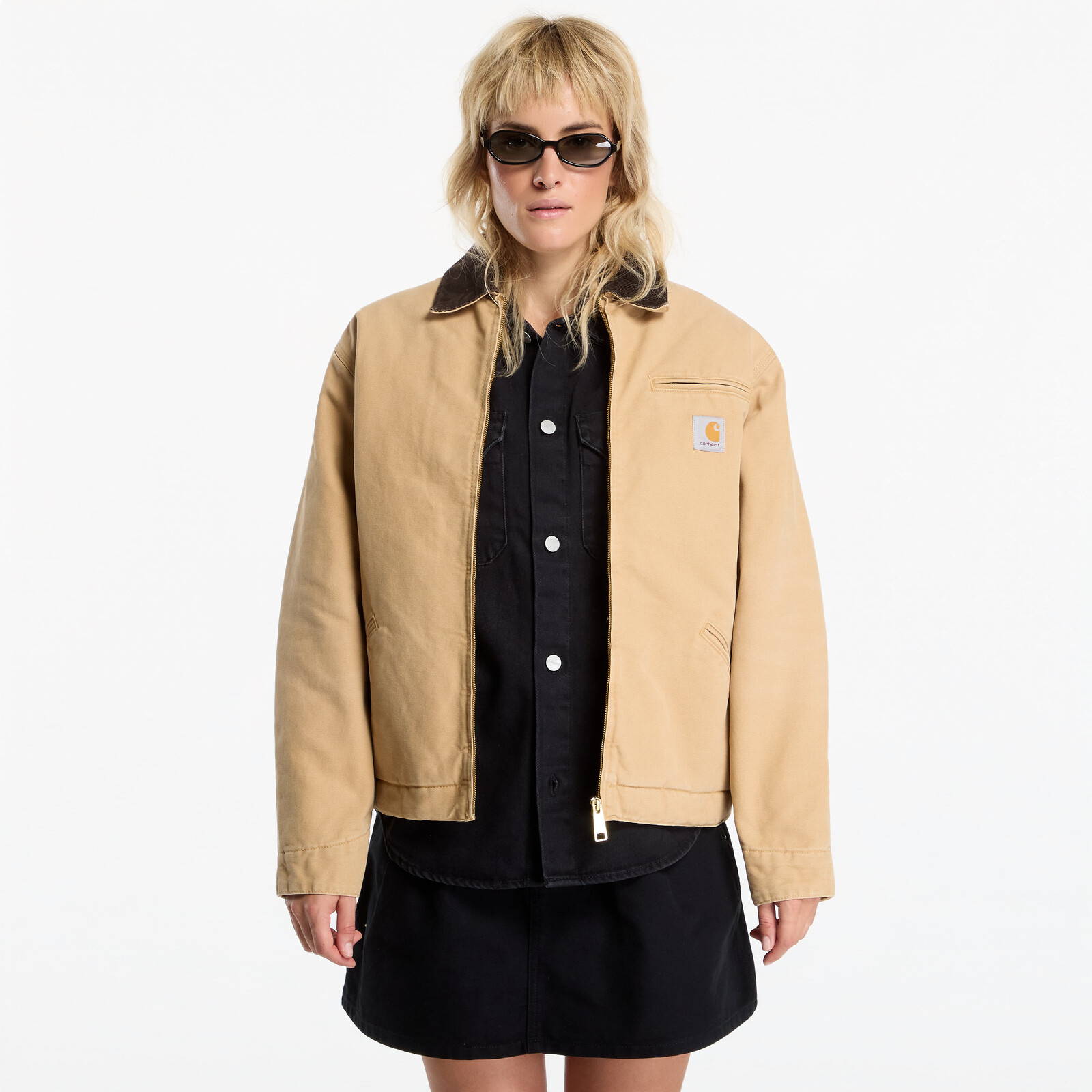 Jacket Carhartt WIP OG Detroit Jacket UNISEX WIP Dusty H/ Tobacco Stone Canvas M