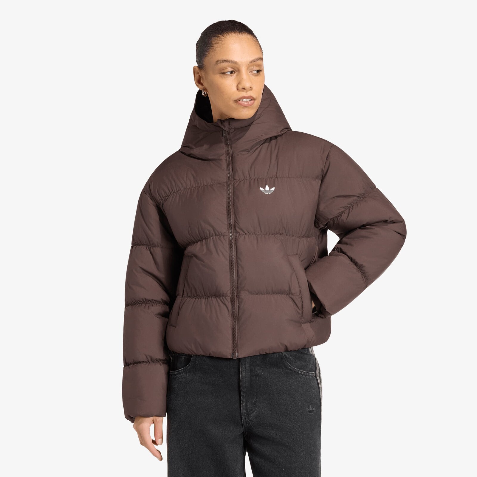Jacket adidas Hooded Padded Jacket Aurora Coffee S