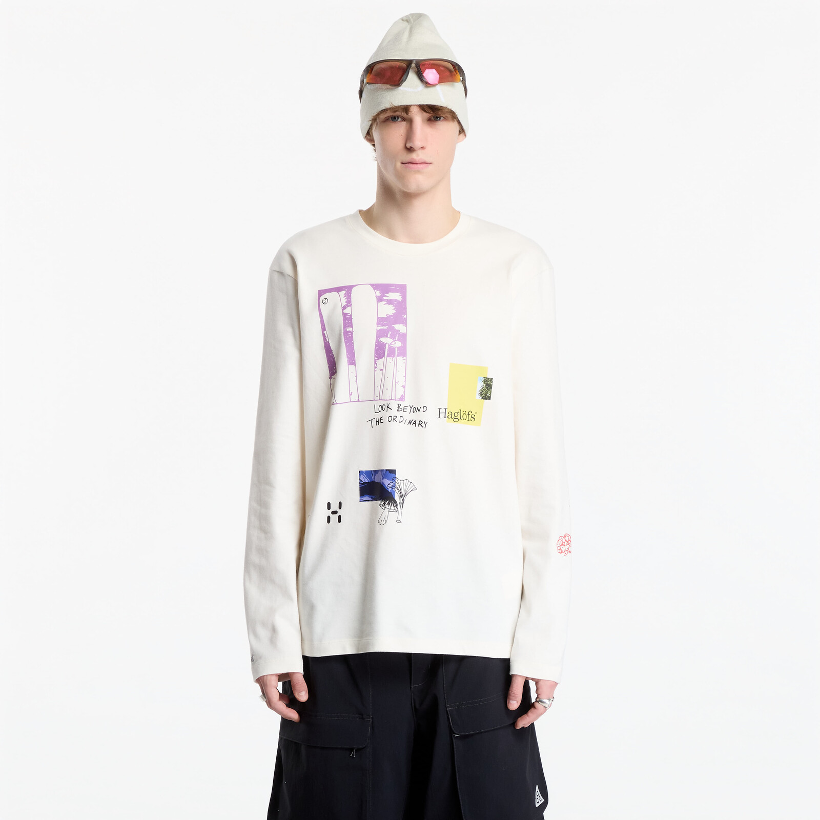 T-shirt Haglöfs LS Tee Beigetu Beige L