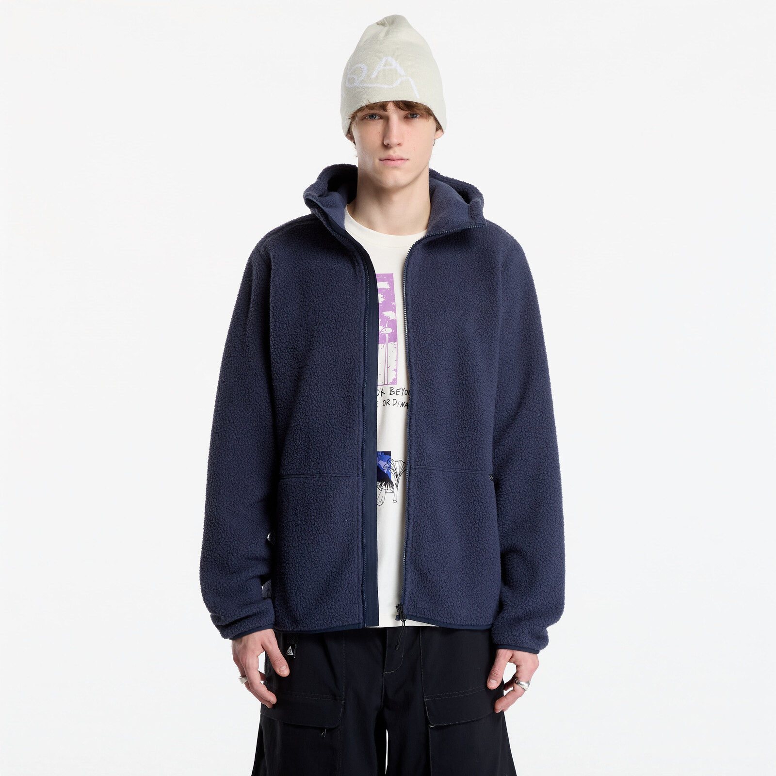 Sweatshirt Haglöfs Funäs Pile Hood Tarn Blue L