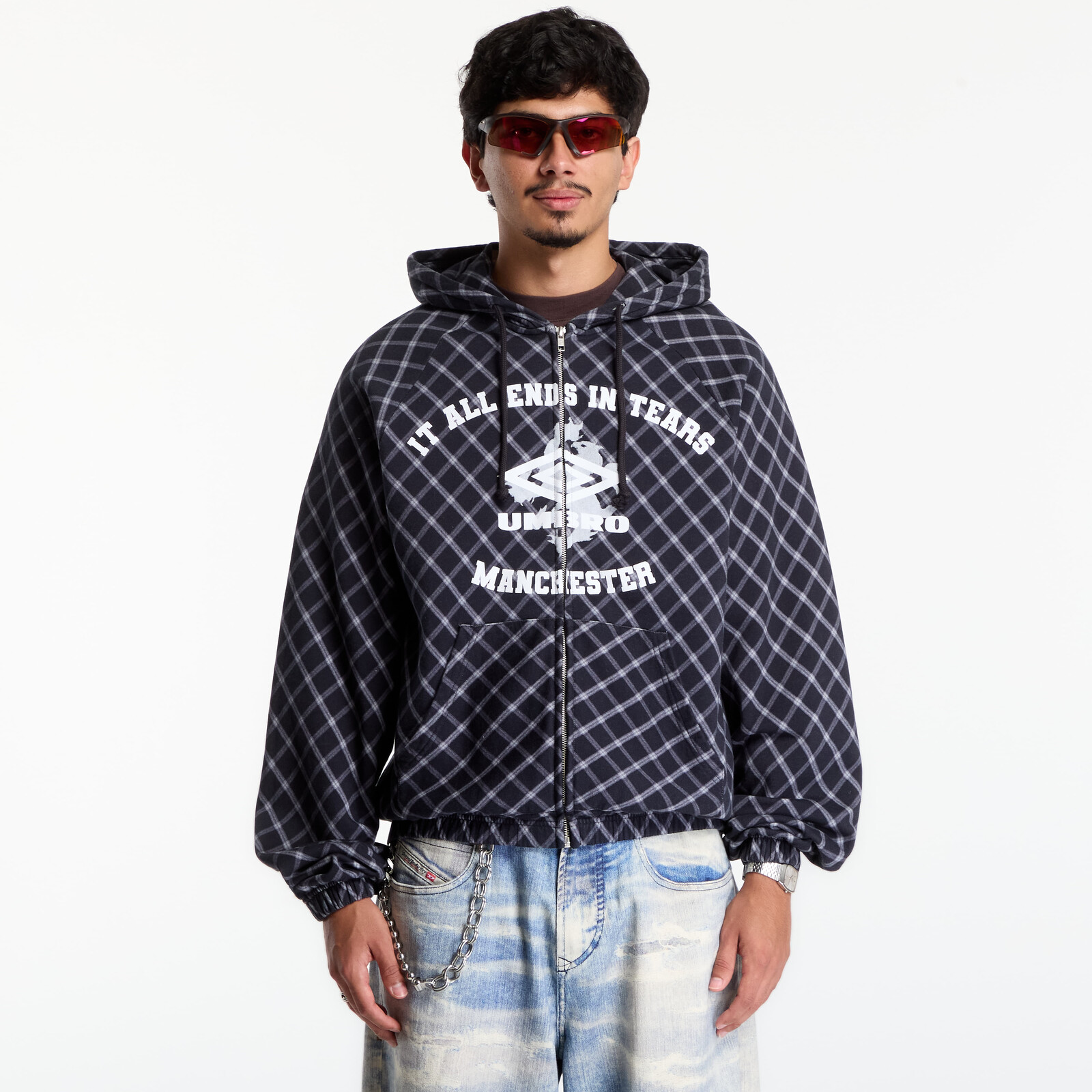 Sweatshirt Umbro It All Ends In Tears Masked Hoodie Anthracite L