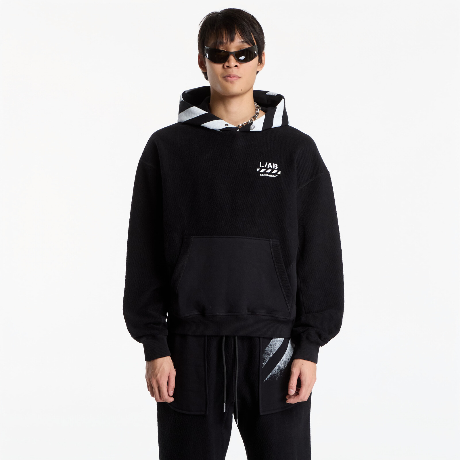 Sweatshirt L/AB c/o Off-White™ Reverse Hoodie Black XL