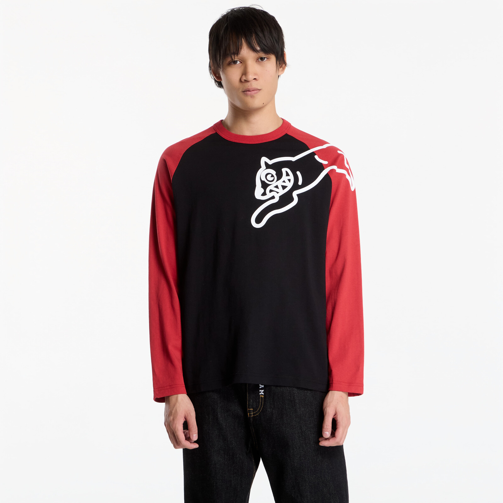 T-shirt Billionaire Boys Club Icecream Running Dog Raglan Ls T-Shirt Black M