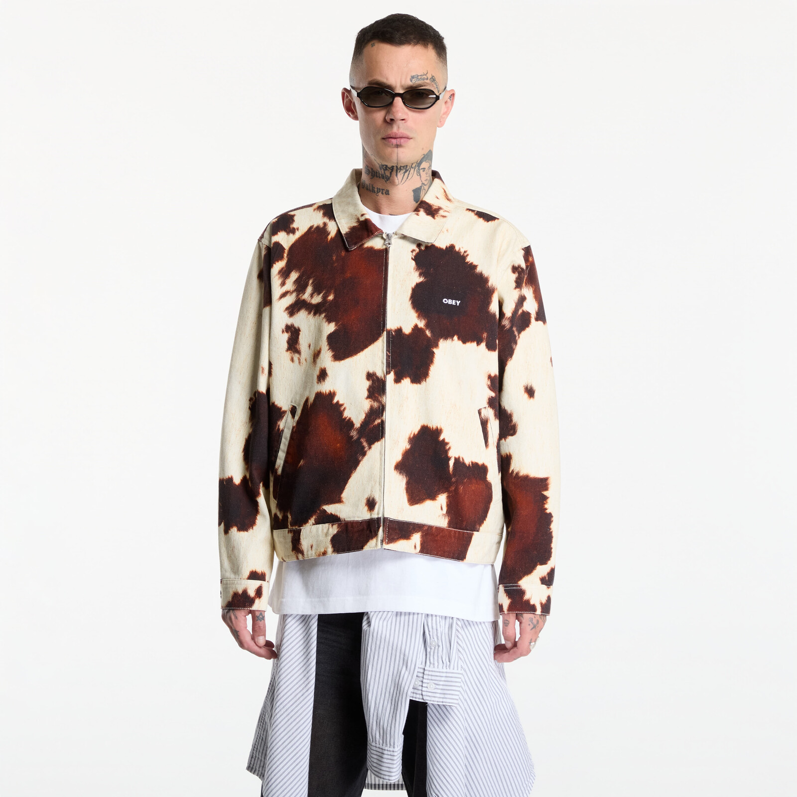 Jacket Obey Workshop Jacket Cow Print L