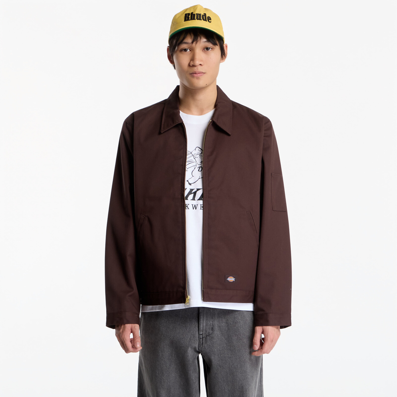 Jacket Dickies Lined Eisenhower Jacket Brown XL