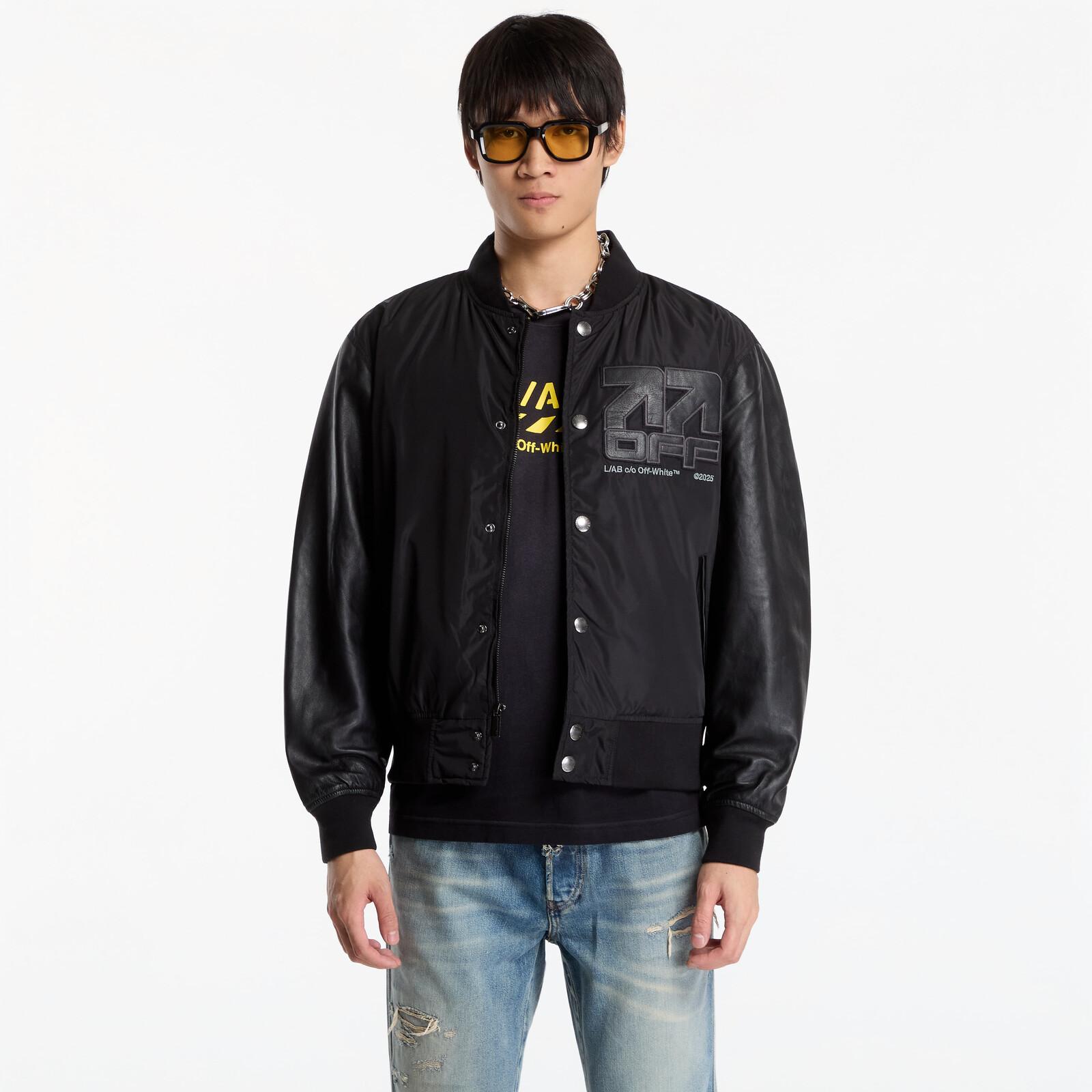 Bomber L/AB c/o Off-White™ Off Active Bomber Jacket Black S