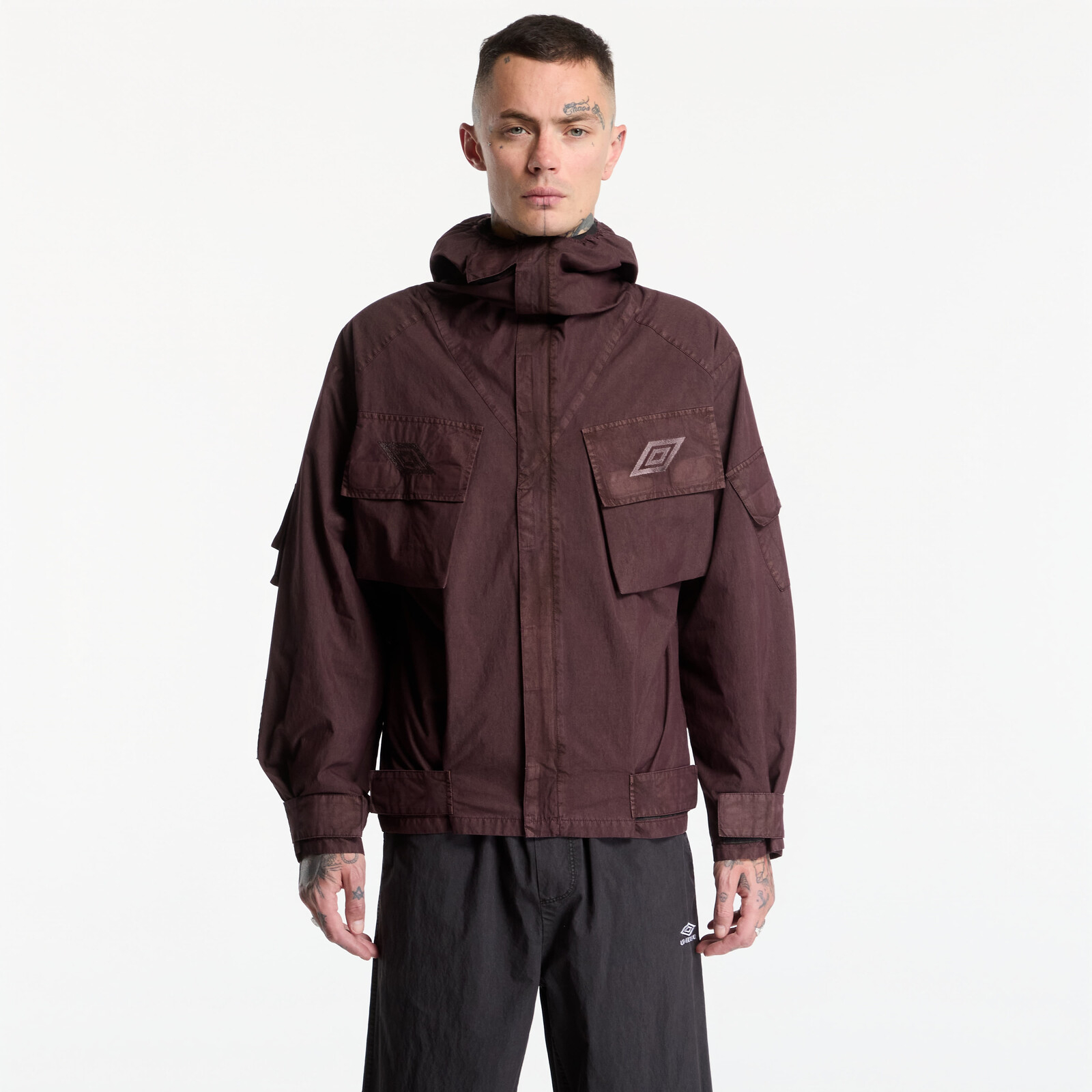 Parka Umbro Midfield Jacket Plum Grey S