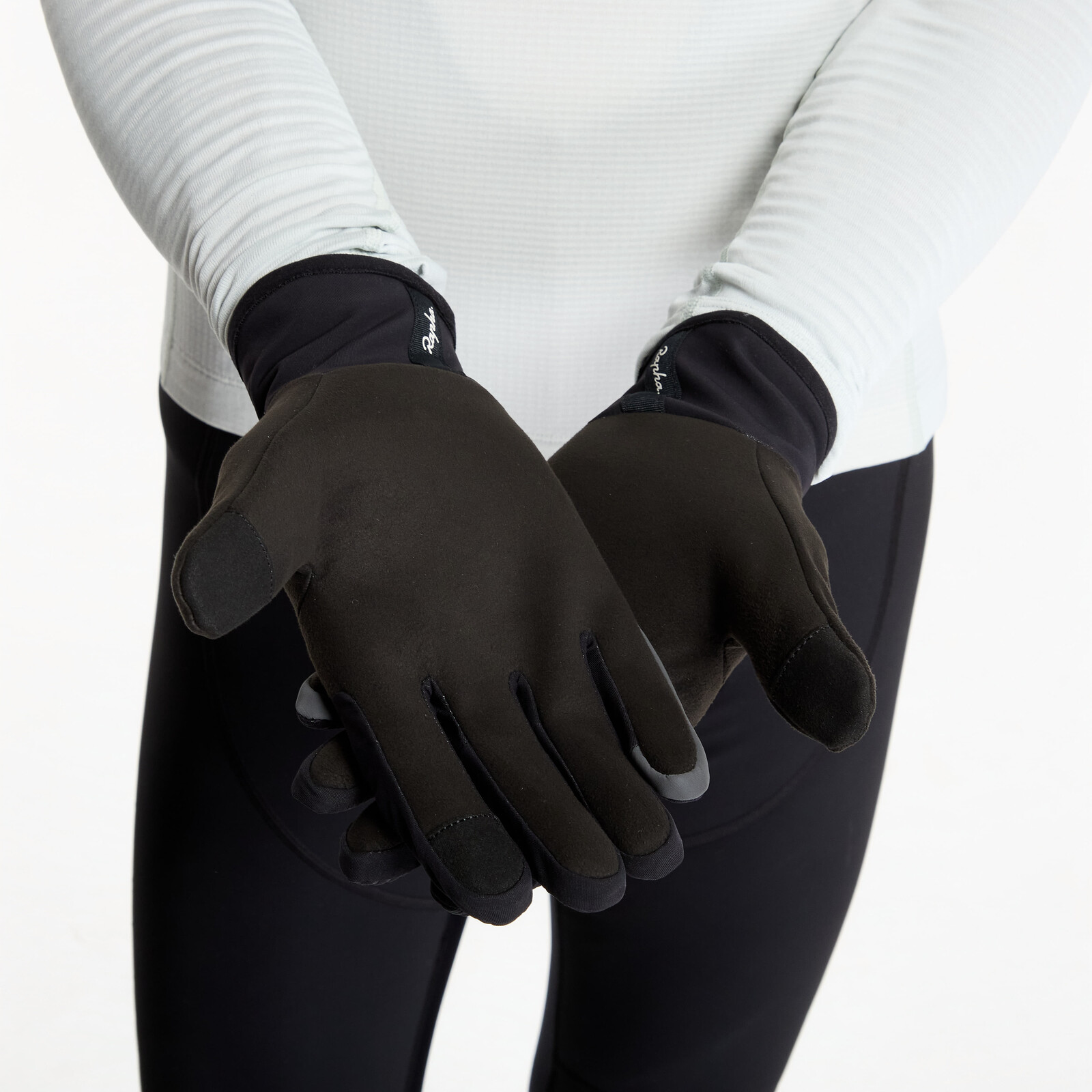 Gloves Rapha Thermal Gloves Black/ Dark Grey M