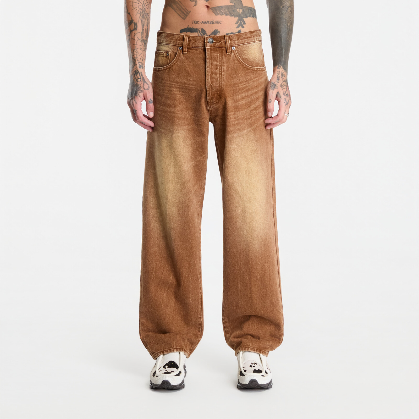 Pants Obey Boxcar Straight Leg Denim Archive Brown W30
