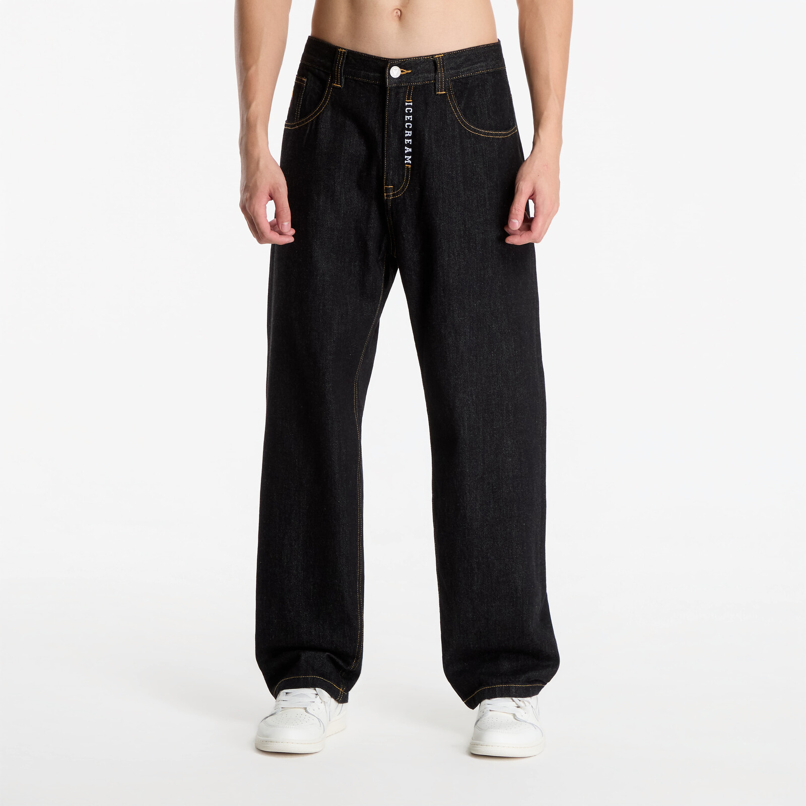 Pants Billionaire Boys Club Icecream Embroidered Double Scoop Denim Pants Black 34