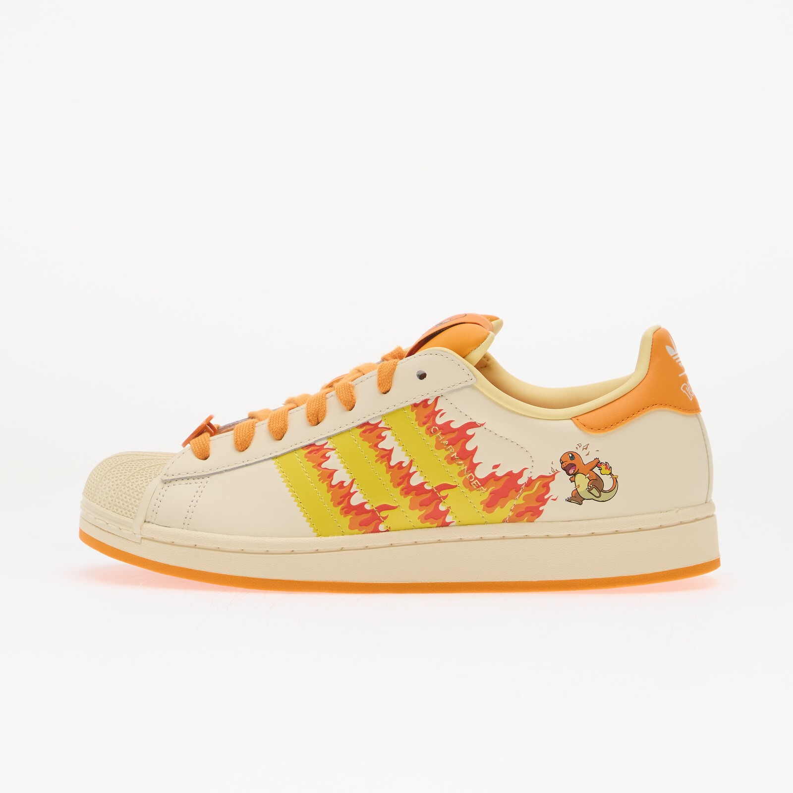 Sneakers adidas x Pokemon Superstar II (Charmander) Cream White/ Shock Yellow/ Bright Orange UK 6