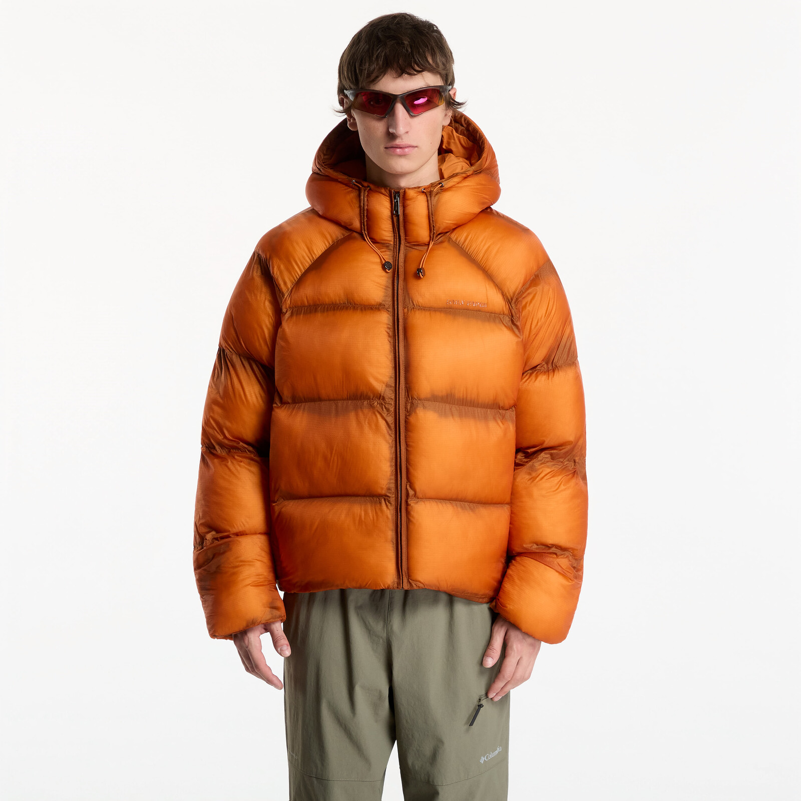Jacket Daily Paper Raglan Sleeve Dias Puffer Jacket Hawaiian Sunset XL