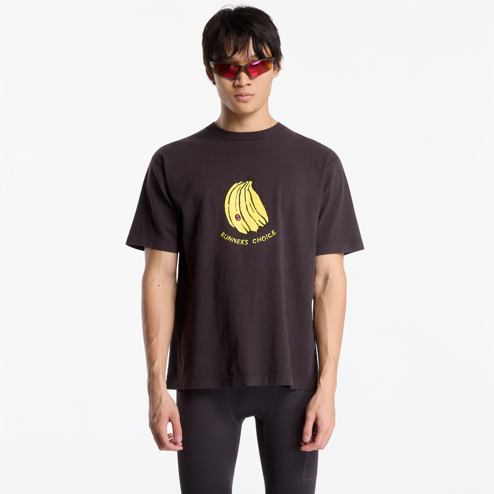 T-shirt District Vision California Cotton Tee UNISEX Runner's Choice Vintage Black M