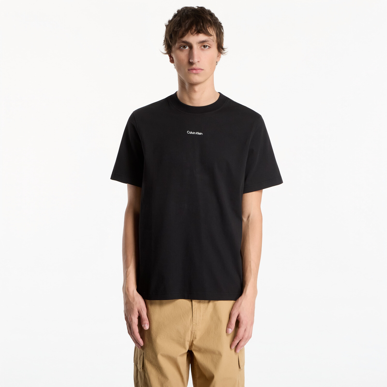 T-shirt Calvin Klein Jeans Ss Easy 20s Retro Ca Black S