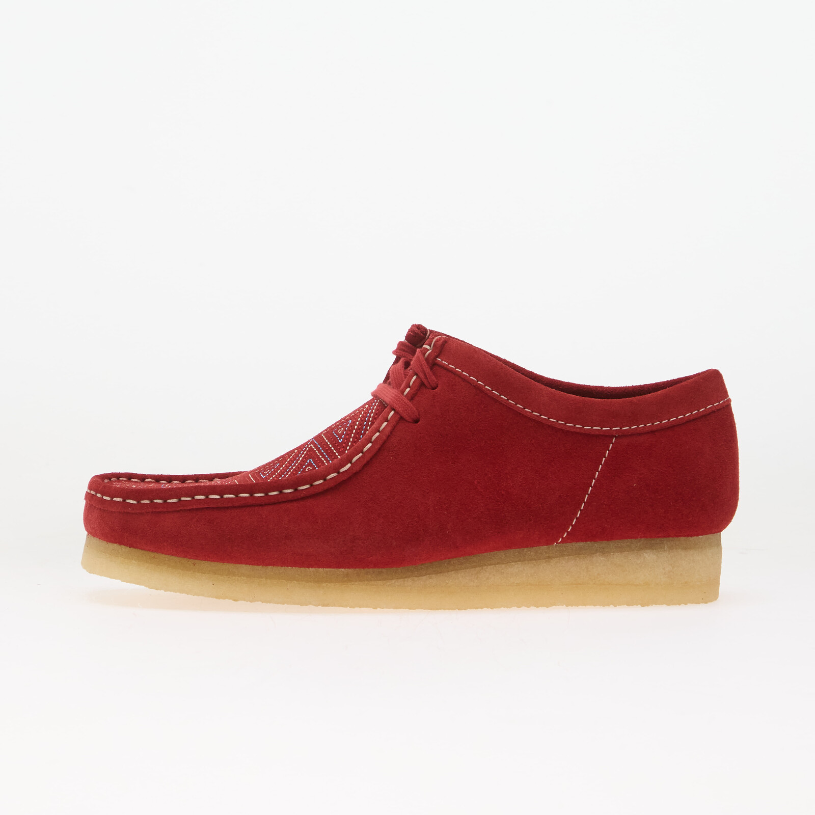 Shoes Clarks Wallabee Red Interest 8.5