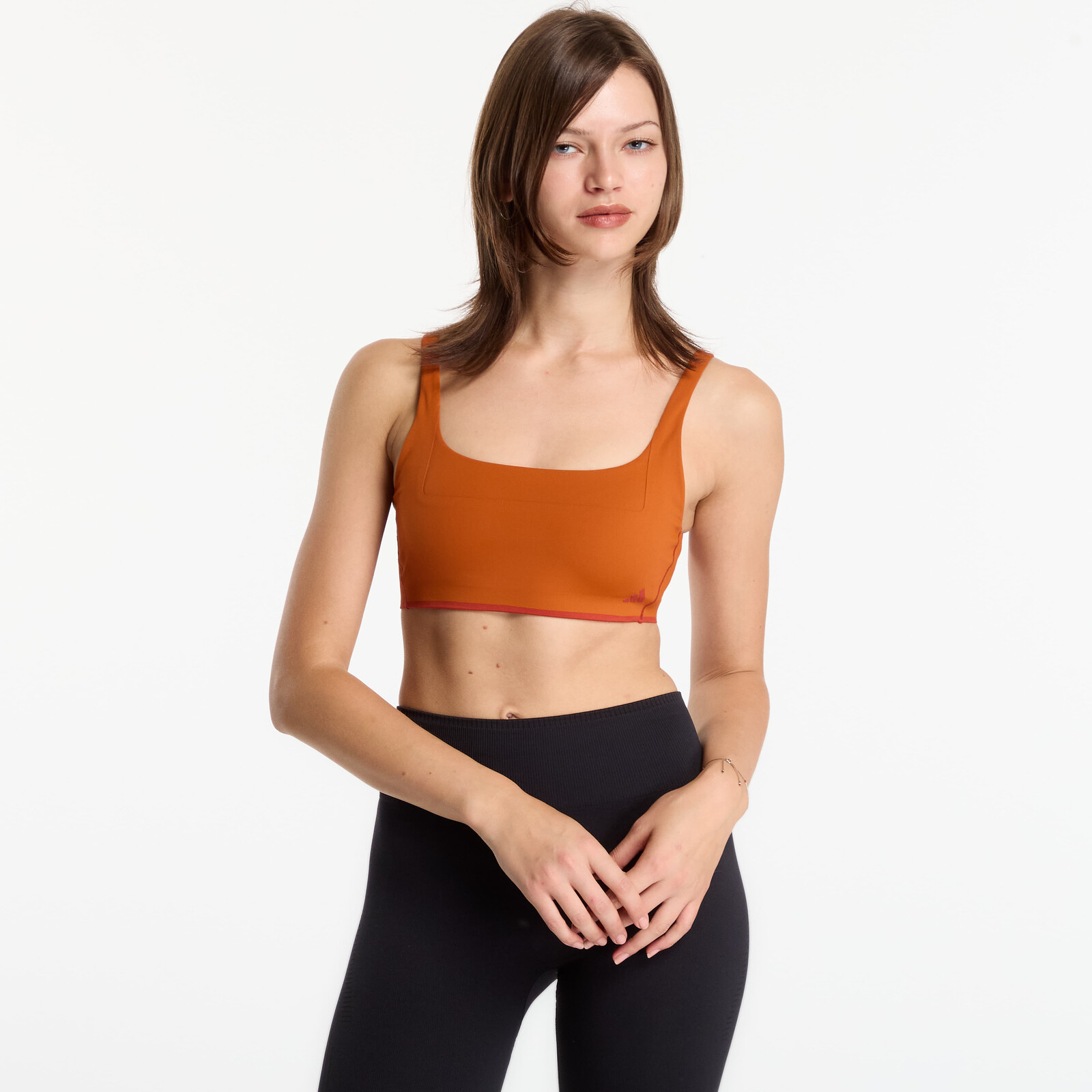 adidas x entire studios Optime Training Low Support Bra Fox Red M