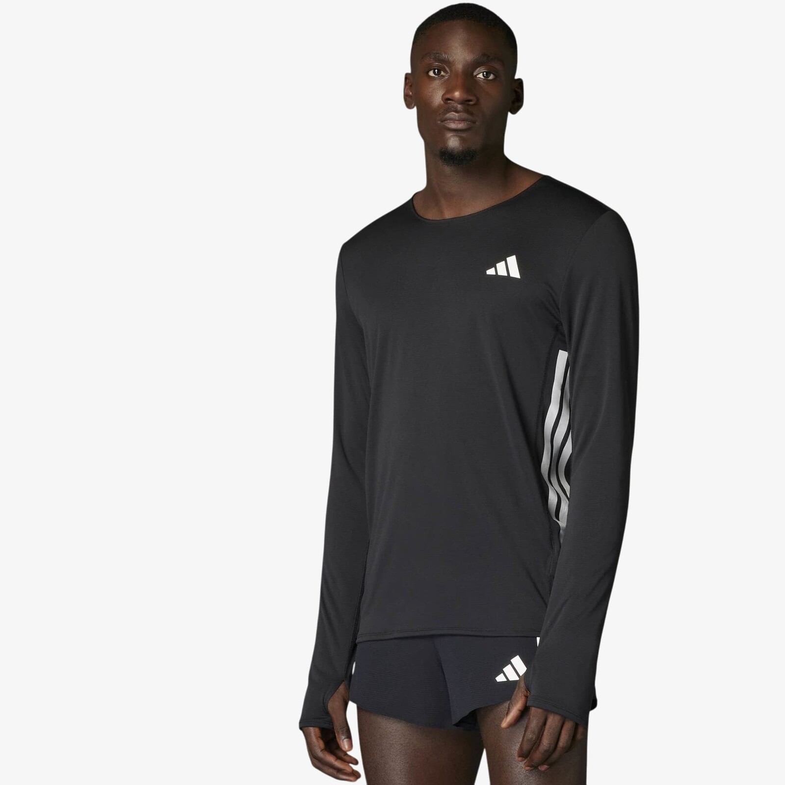T-shirt adidas Adizero Running Longsleeve T-Shirt Black XL