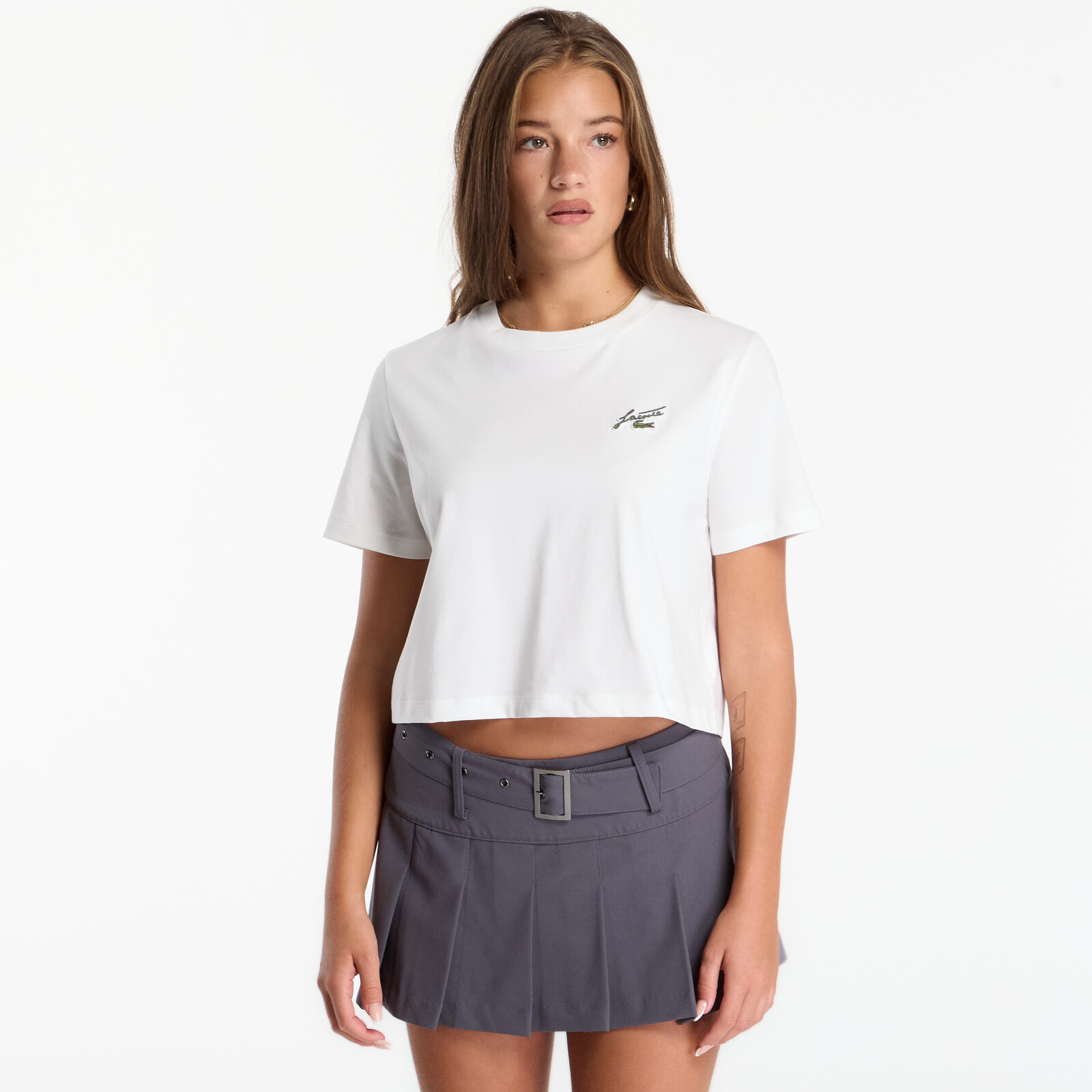T-shirt Lacoste Crewneck T-Shirts Flour 34