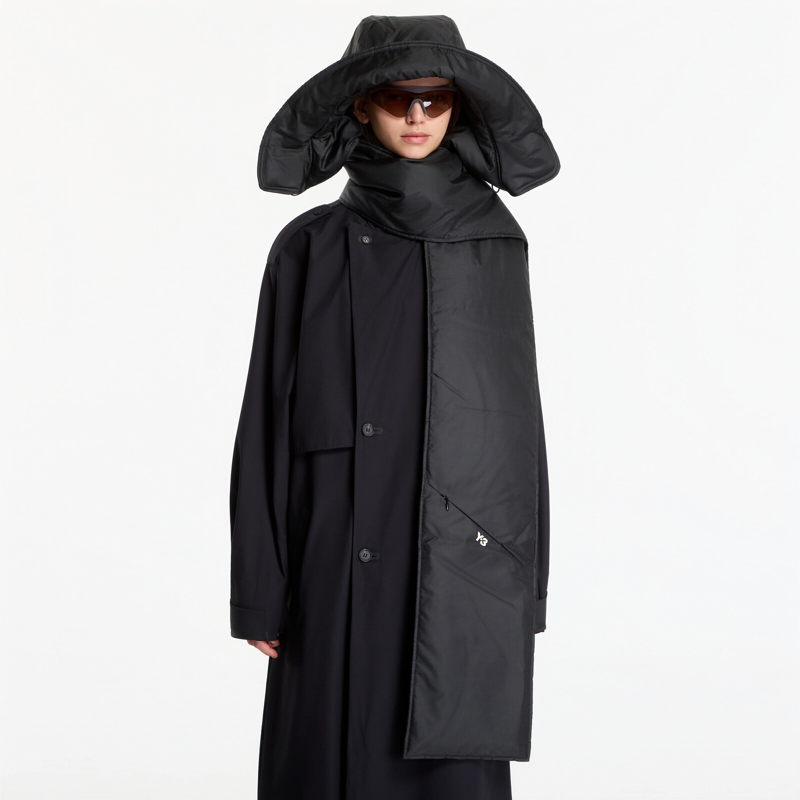 Y-3 Padded Hooded Scarf Black Universal