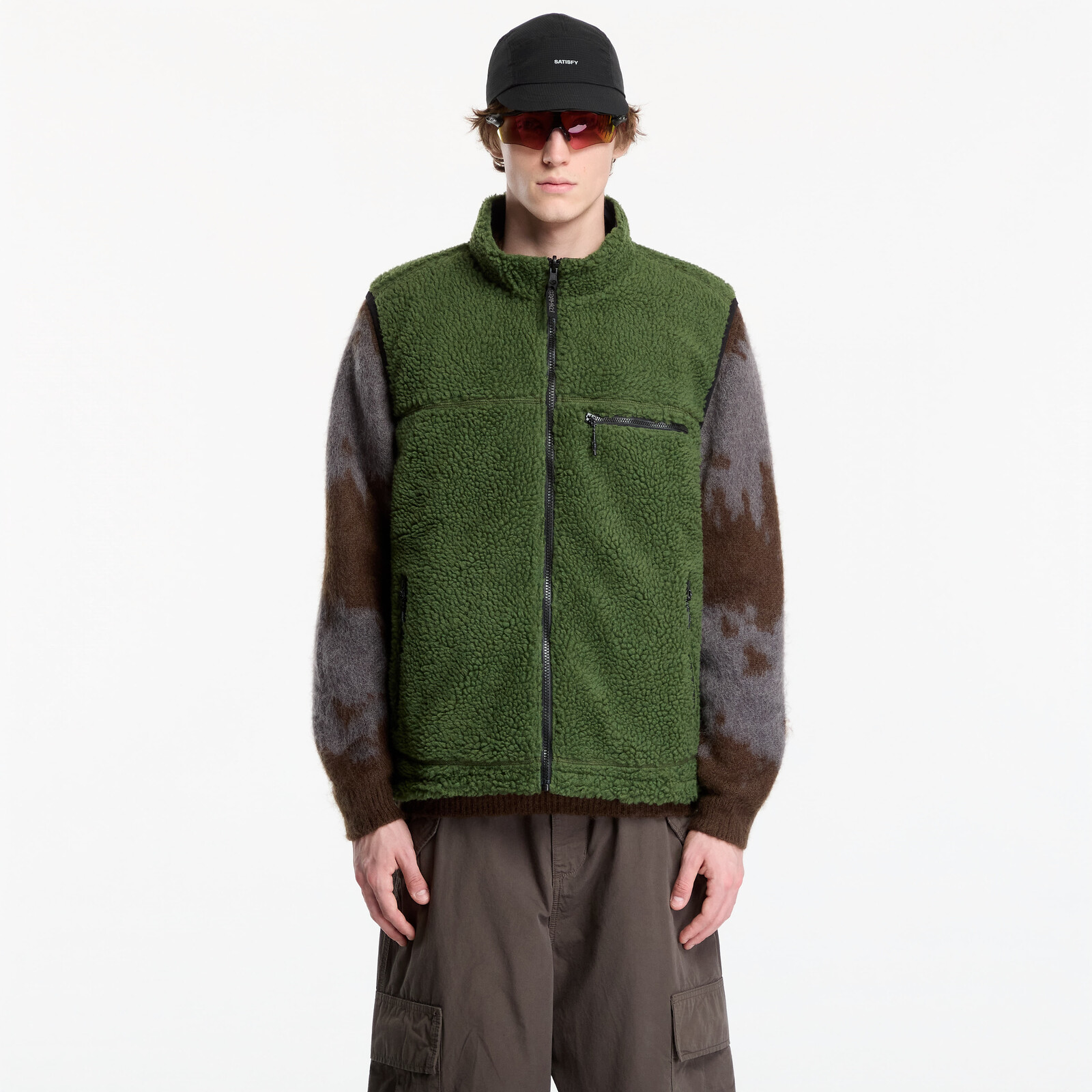 Gramicci Reversible Sherpa Vest Olive/navy XL