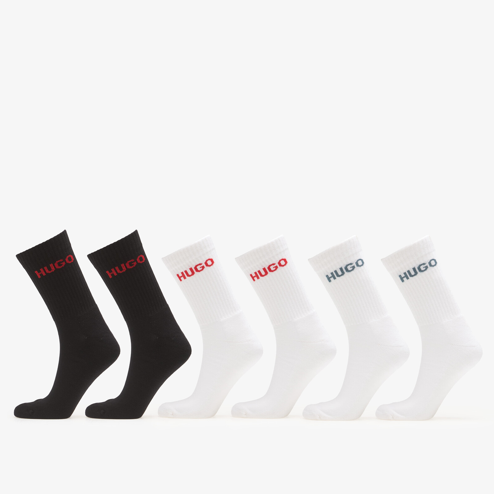 Hugo Boss 6-Pack QS Rib Logo Socks ? 39-42