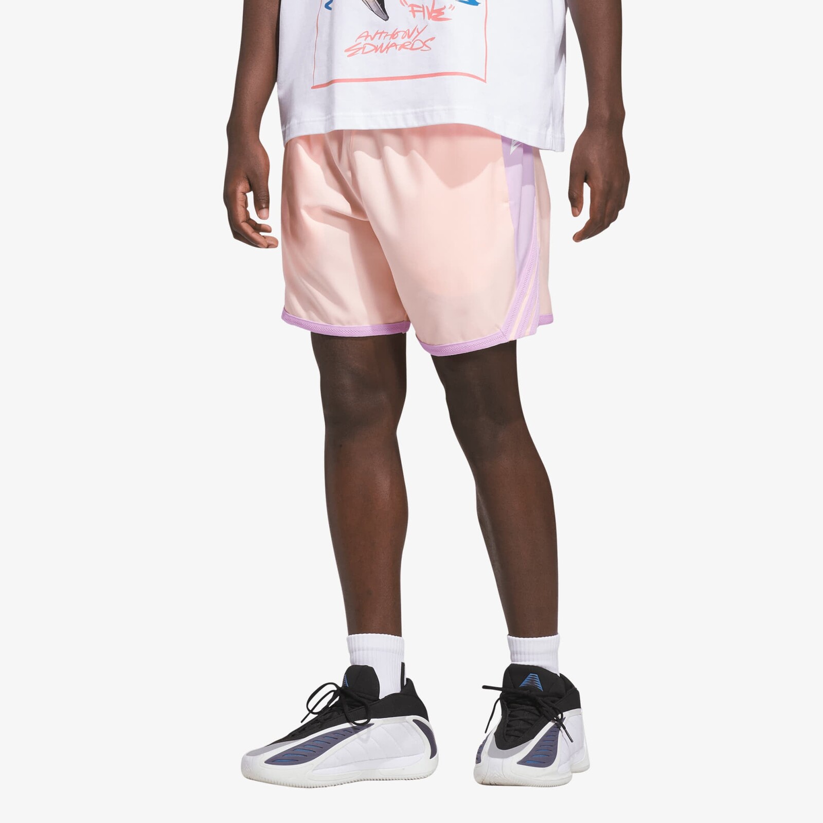 Shorts adidas Anthony Edwards Crazy Lite Short Haze Coral/ Bliss Lilac L