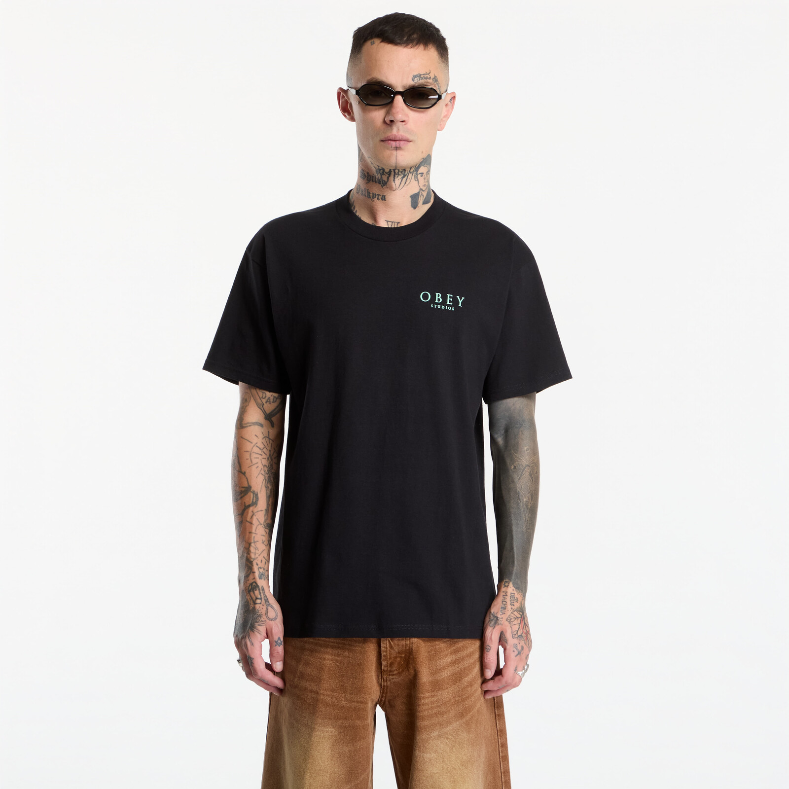 T-shirt Obey Flores Robus Black L