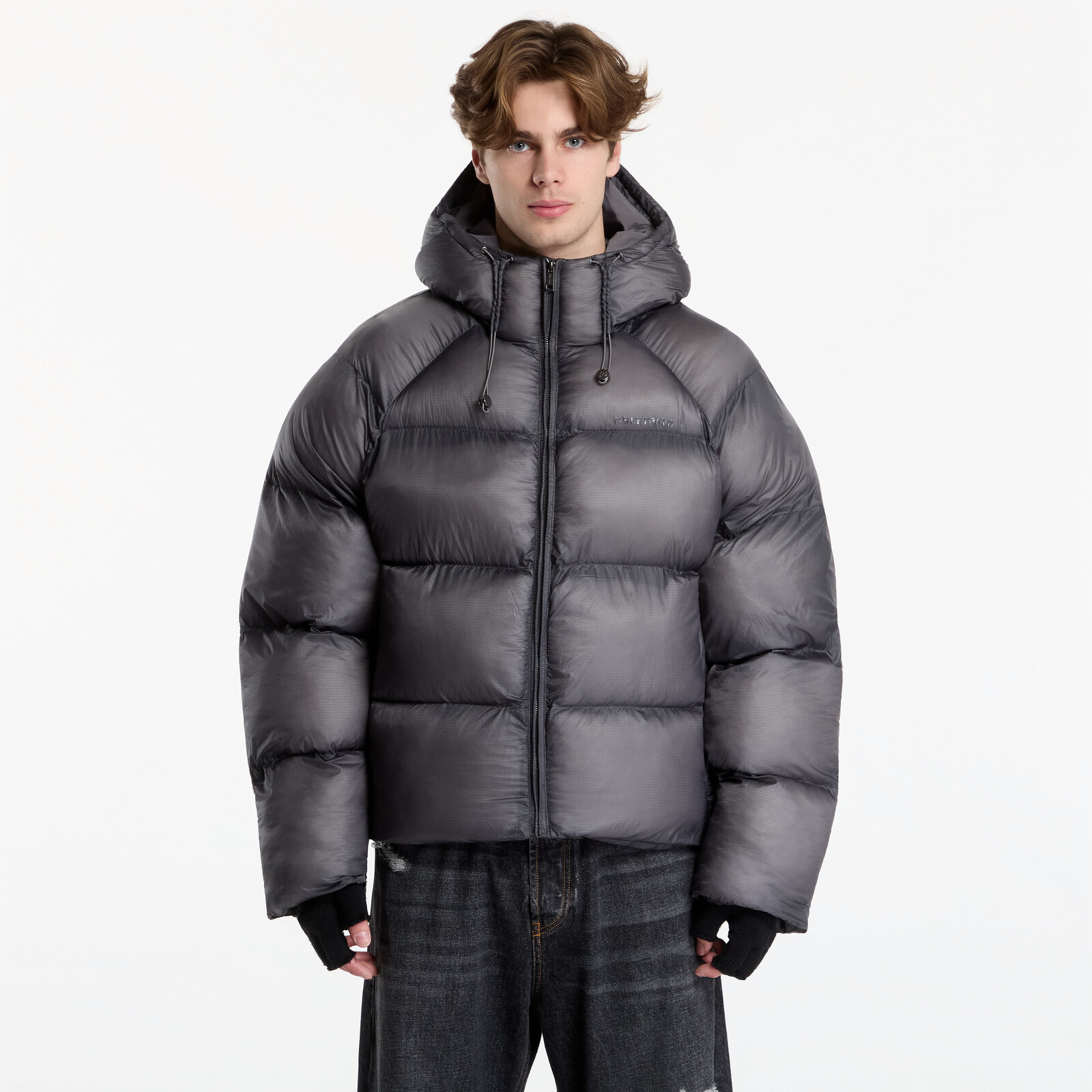 Jacket Daily Paper Raglan Sleeve Dias Puffer Jacket Black S