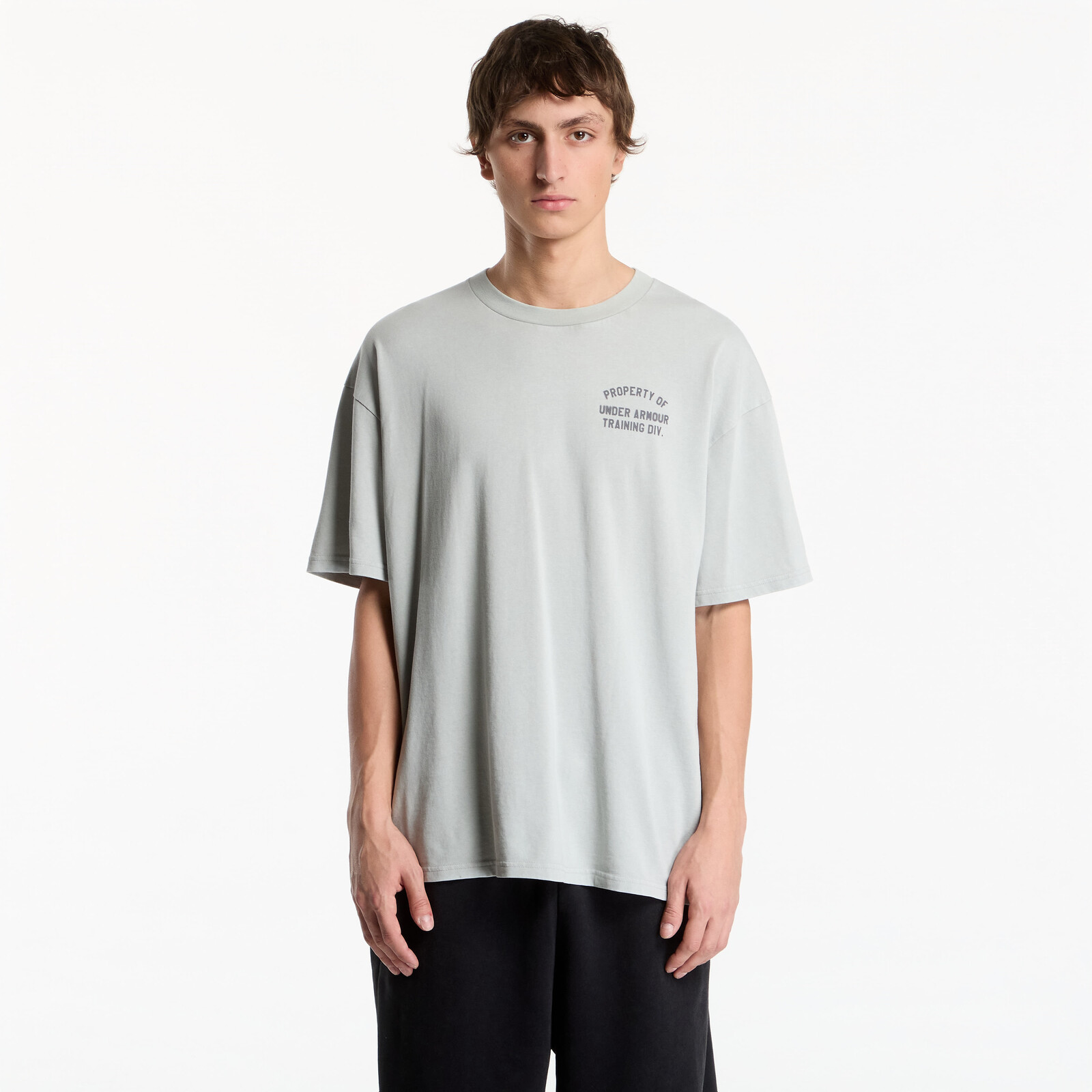 T-shirt Under Armour M HWT Property OF SS Titanium/ Castlerock XL