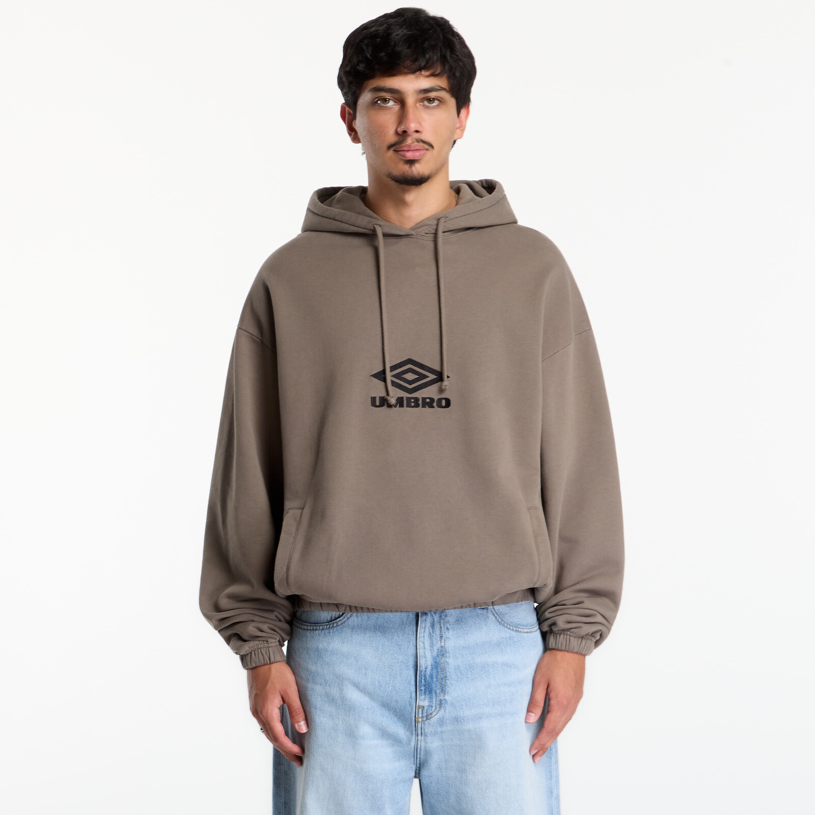 Sweatshirt Umbro Og Logo Mask Hoodie Dark Greige M