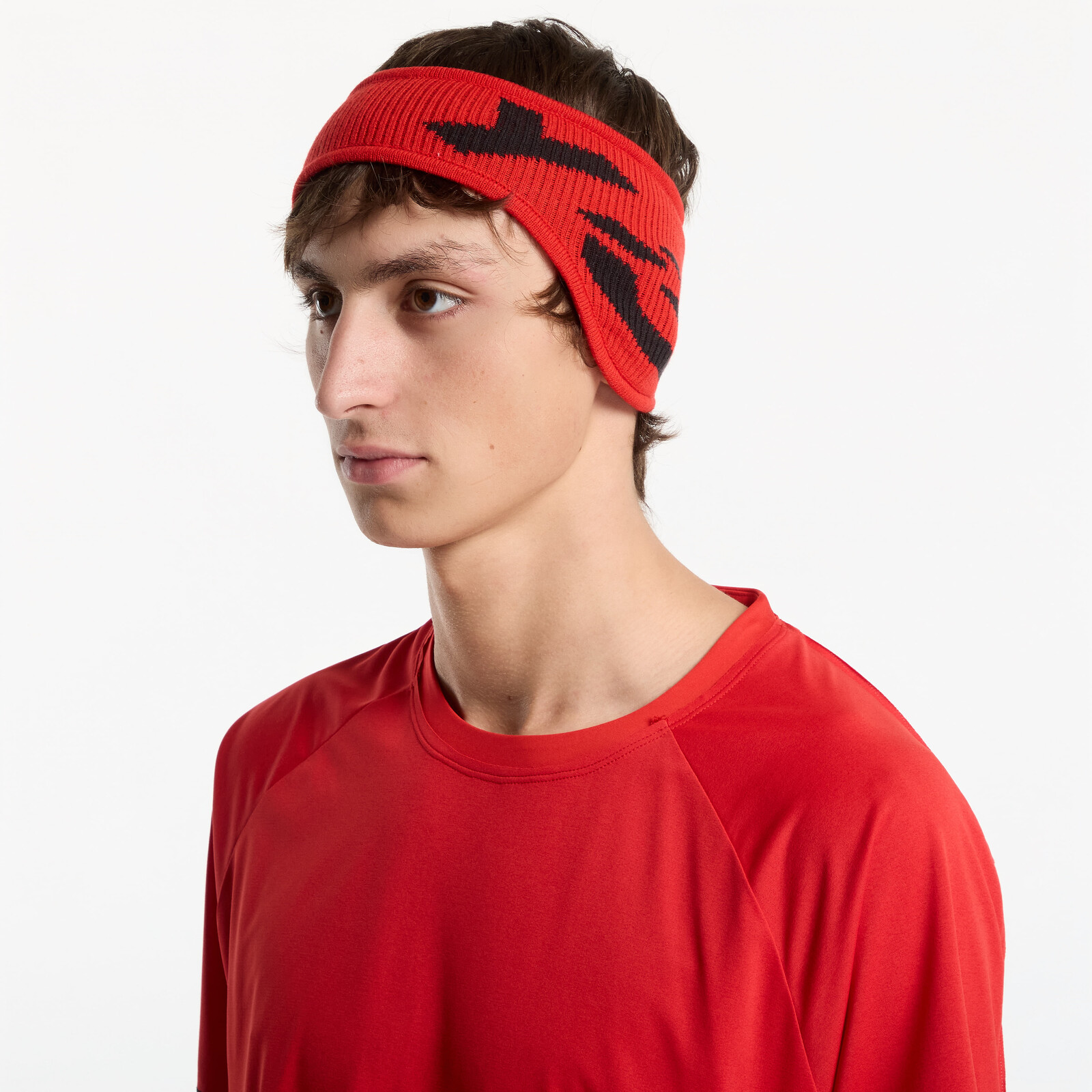 Y-3 Graphic Logo Headband Red/ Black L