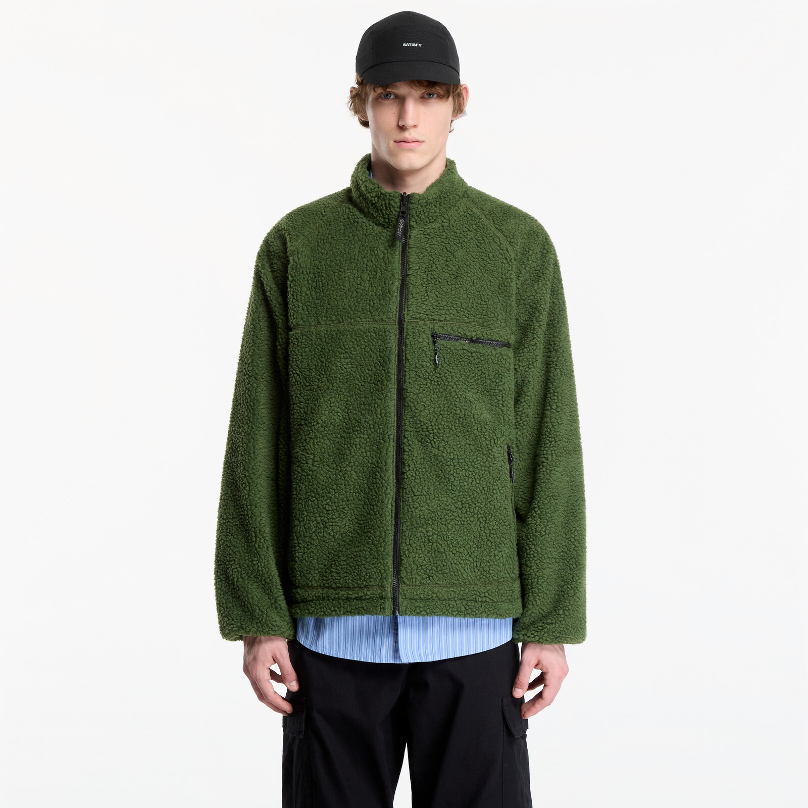 Bomber Gramicci Reversible Sherpa Jacket Olive/navy M