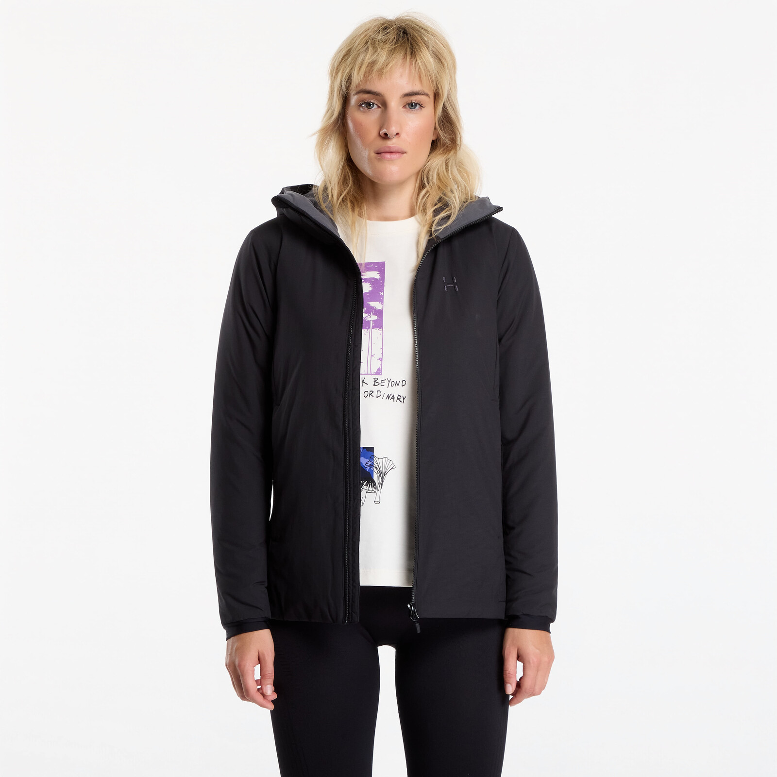 Jacket Haglöfs Mimic Alert Hood Black S