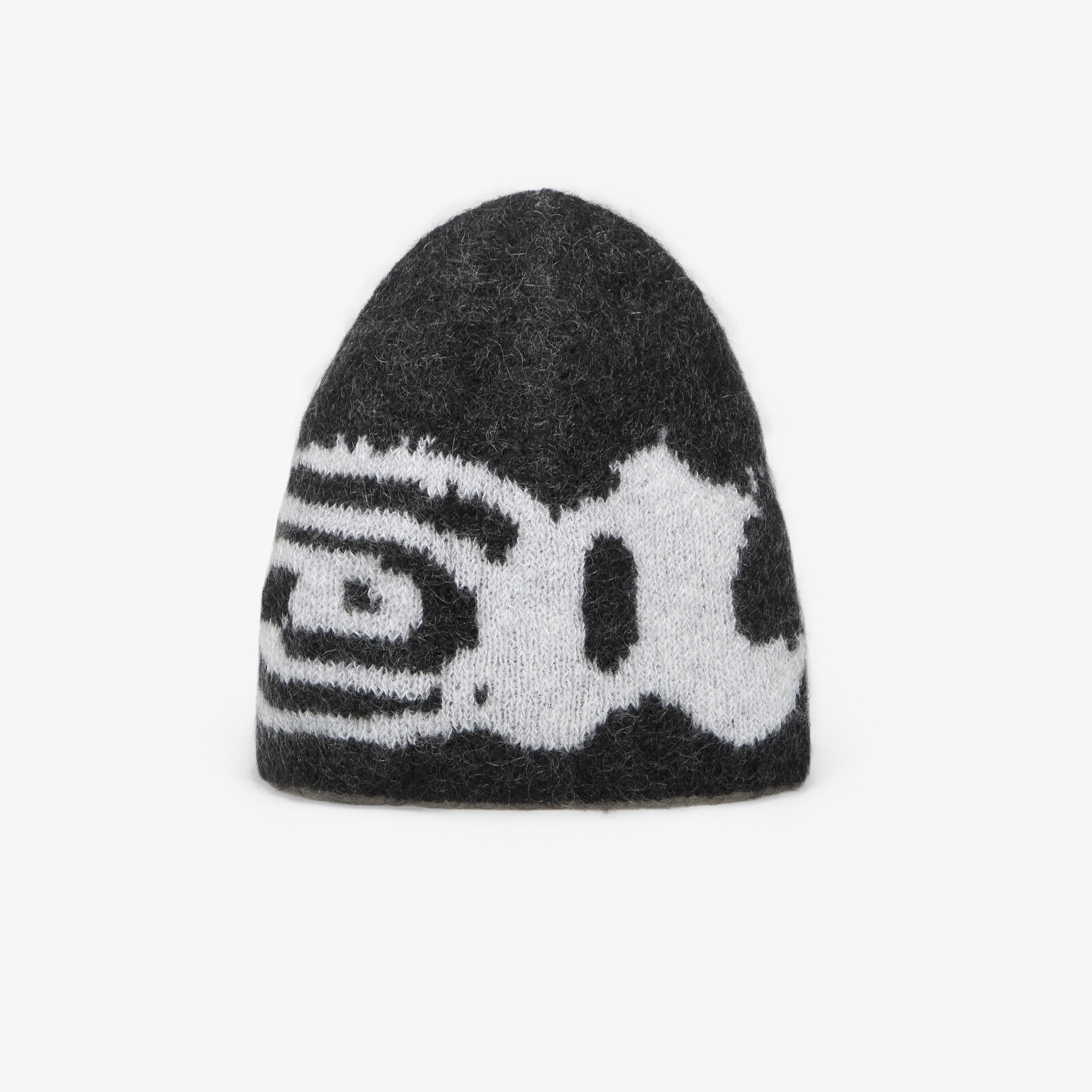 ROA Vortex Mohair Beanie Black White Universal