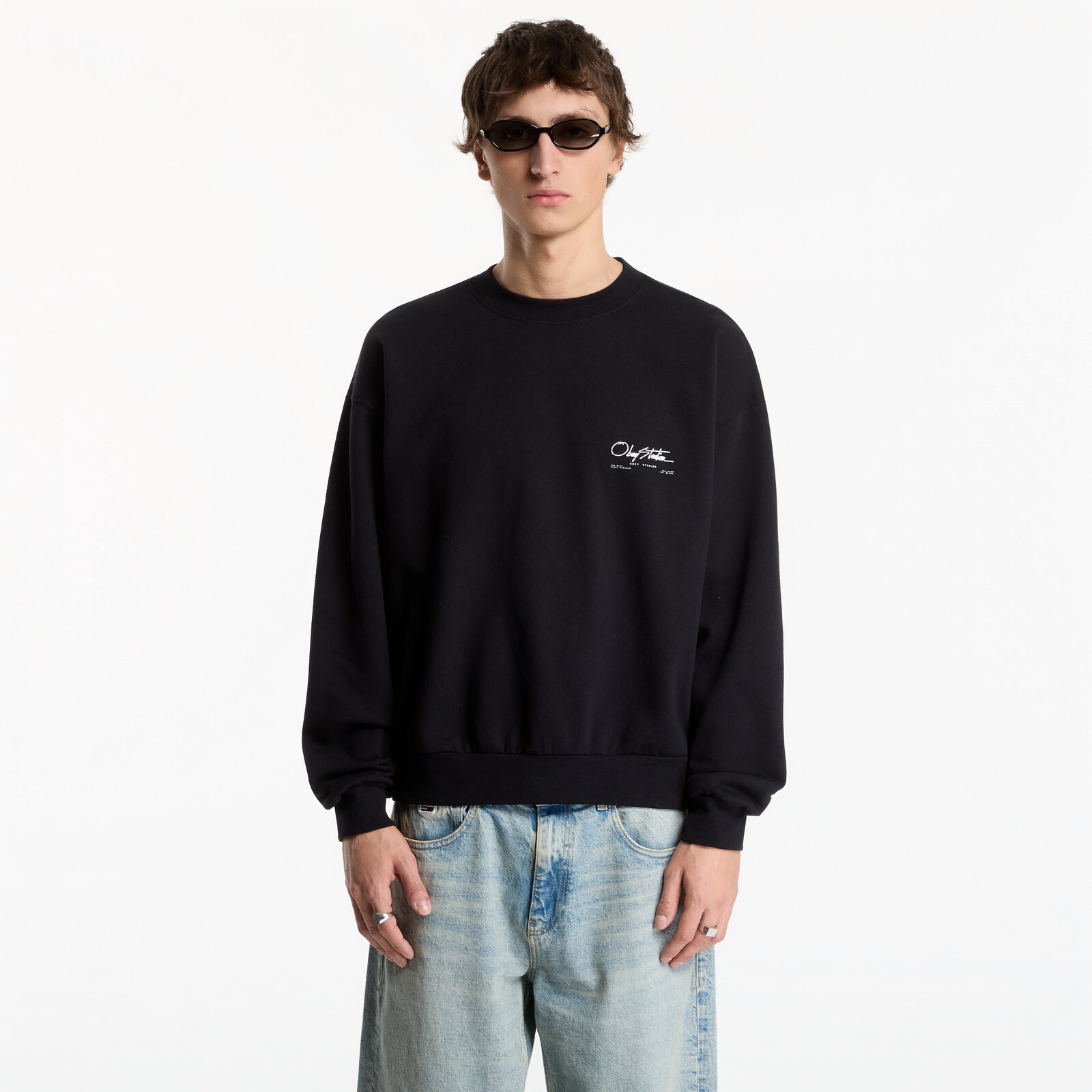 Sweatshirt Obey Autograph Crew Black XL