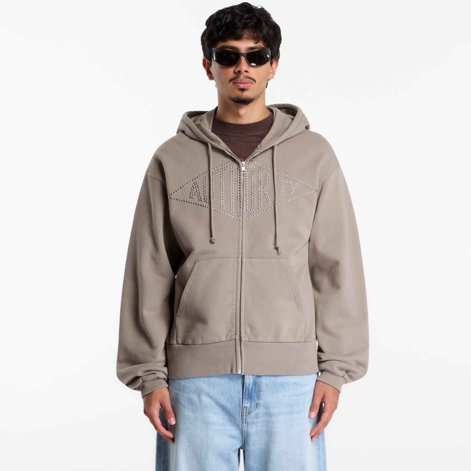 Sweatshirt Umbro Authority Zipped Hoodie Greige L