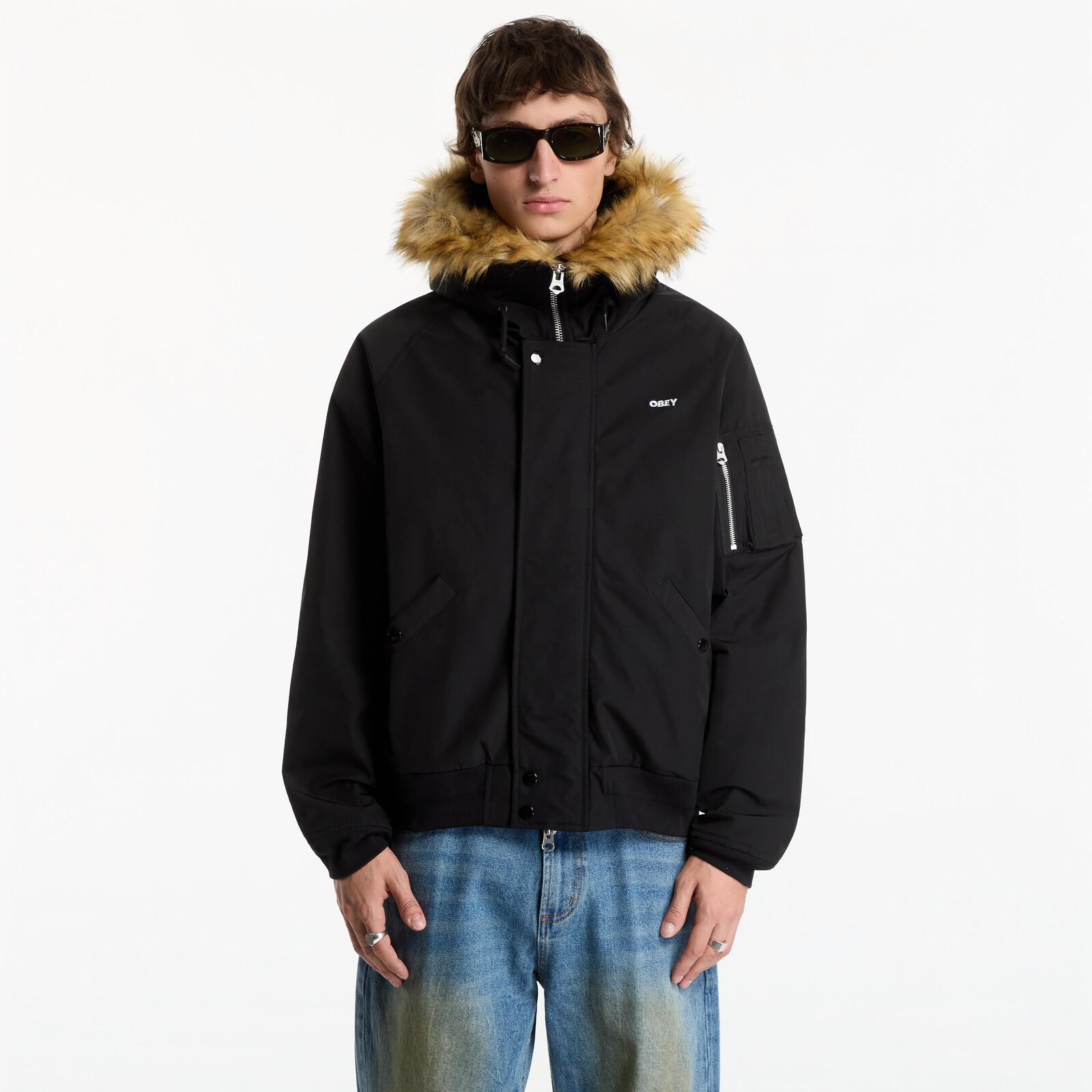 Jacket Obey N-2B Short Parka Black M