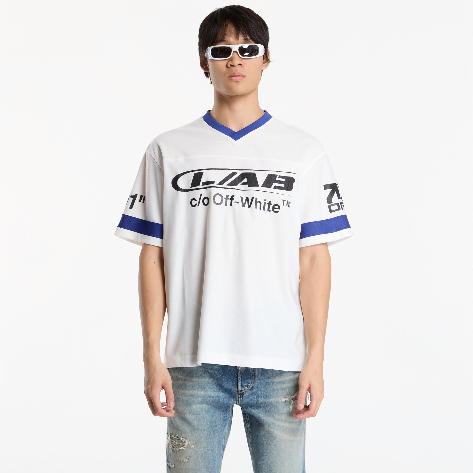 L/AB c/o Off-White™ Off Active Soccer Jersey White M