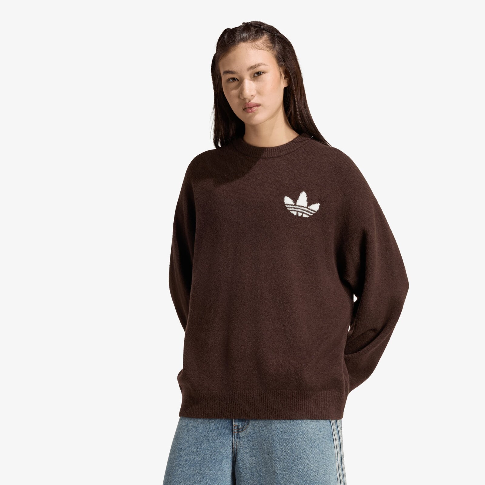 Sweater adidas Originals Athl Dept Knitted Sweater Aurora Coffee XS
