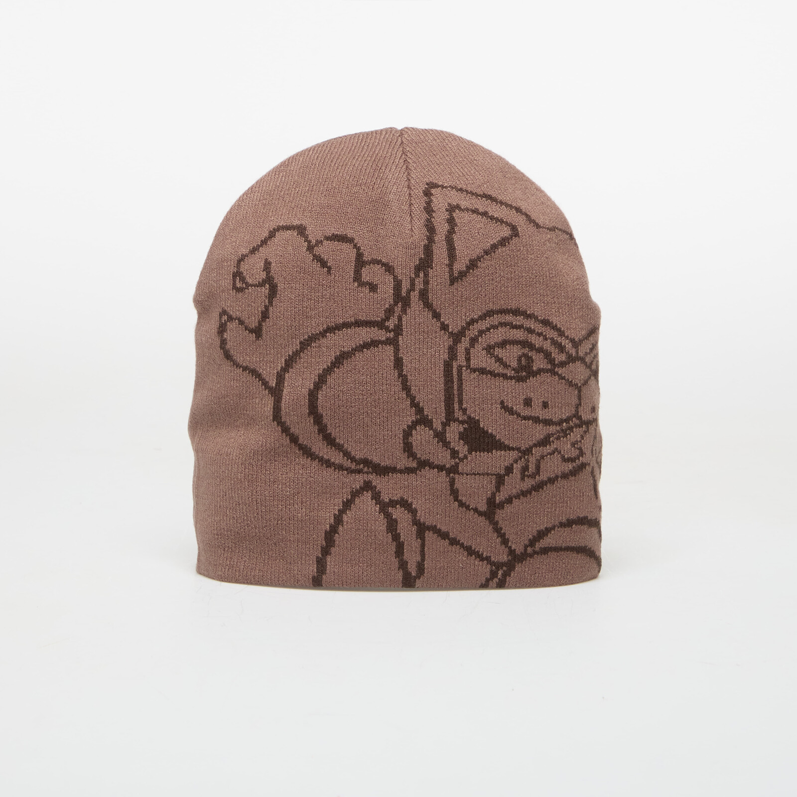 RIPNDIP Rokkunerm Skull Beanie Brown Universal