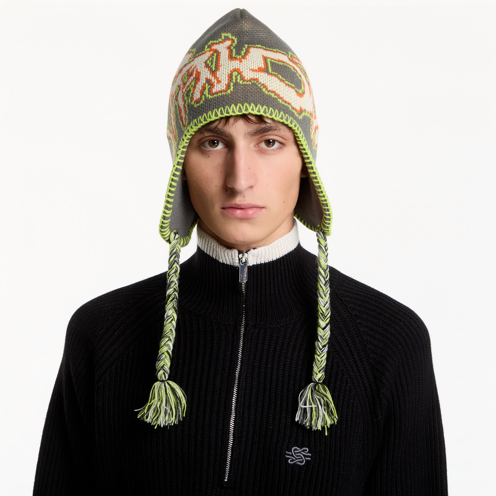 RIPNDIP Pacific Beach Peruvian Beanie Charcoal Universal