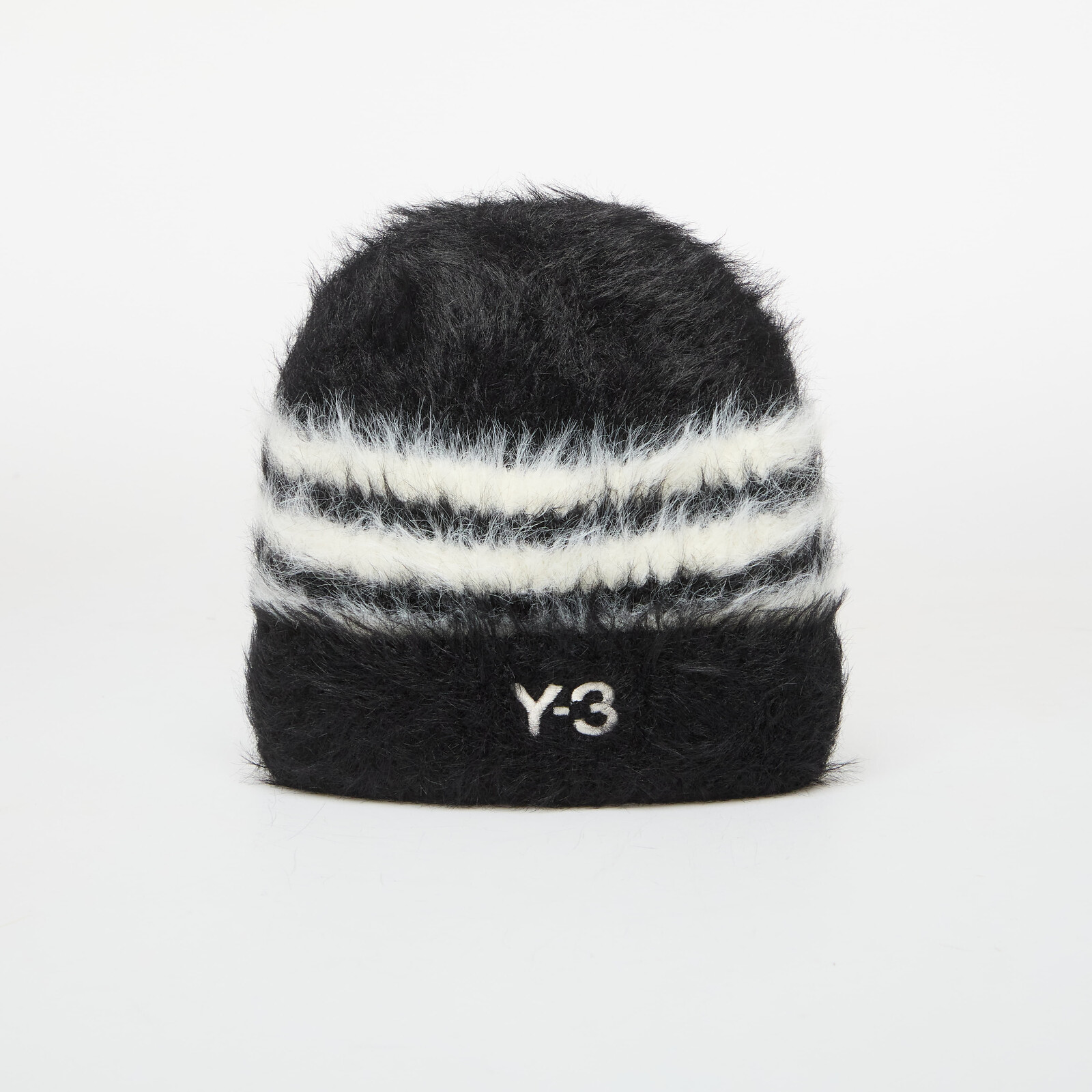 Y-3 Stripes Beanie Black/ Cream White M