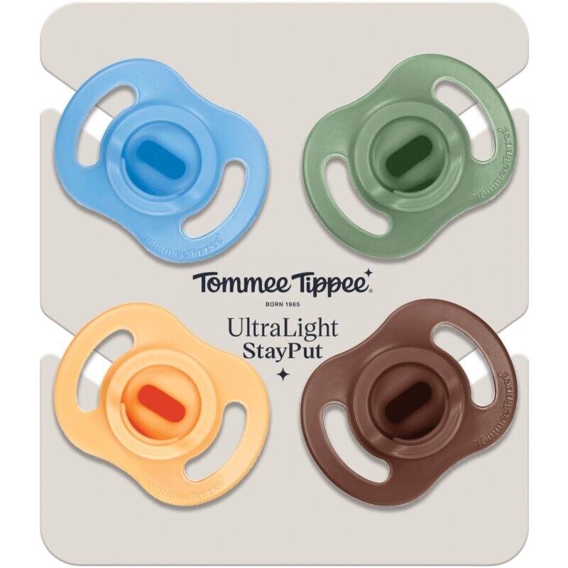Tommee Tippee Ultra Light Stay Put 18-36m dummy Boy 4 pc