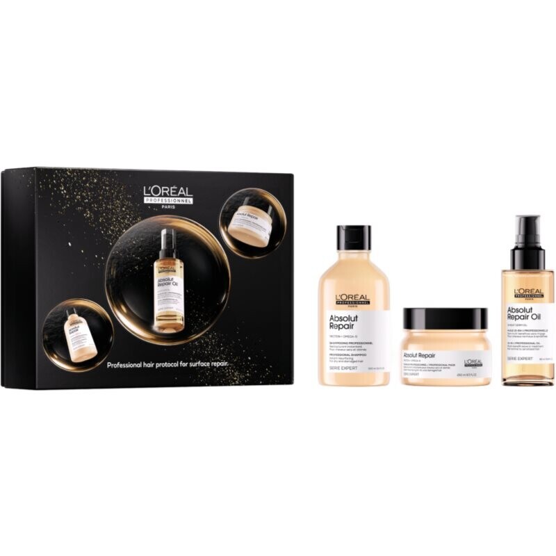 L’Oréal Professionnel Serie Expert Absolut Repair gift set with regenerative effect for dry hair