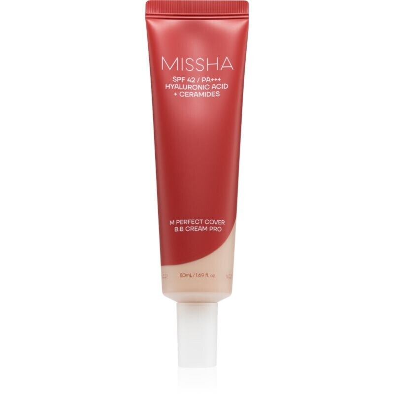 Missha M Perfect Cover BB Cream Pro hydrating BB cream with high sun protection shade #19 50 ml