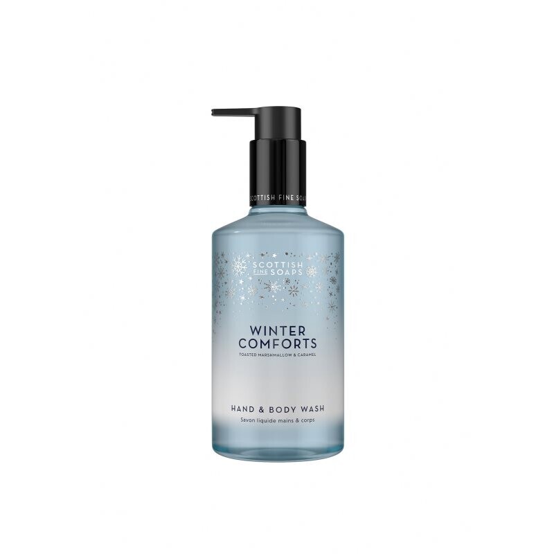 Scottish Fine Soaps Winter Comforts shower gel for hands and body fragrance Toasted Marshmallow & Caramel 300 ml