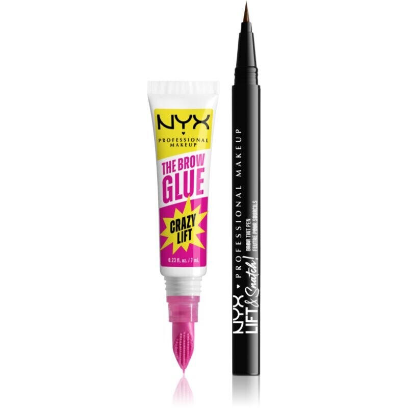 NYX Professional Makeup Brow Duo gift set for eyebrows shade 02 2 pc