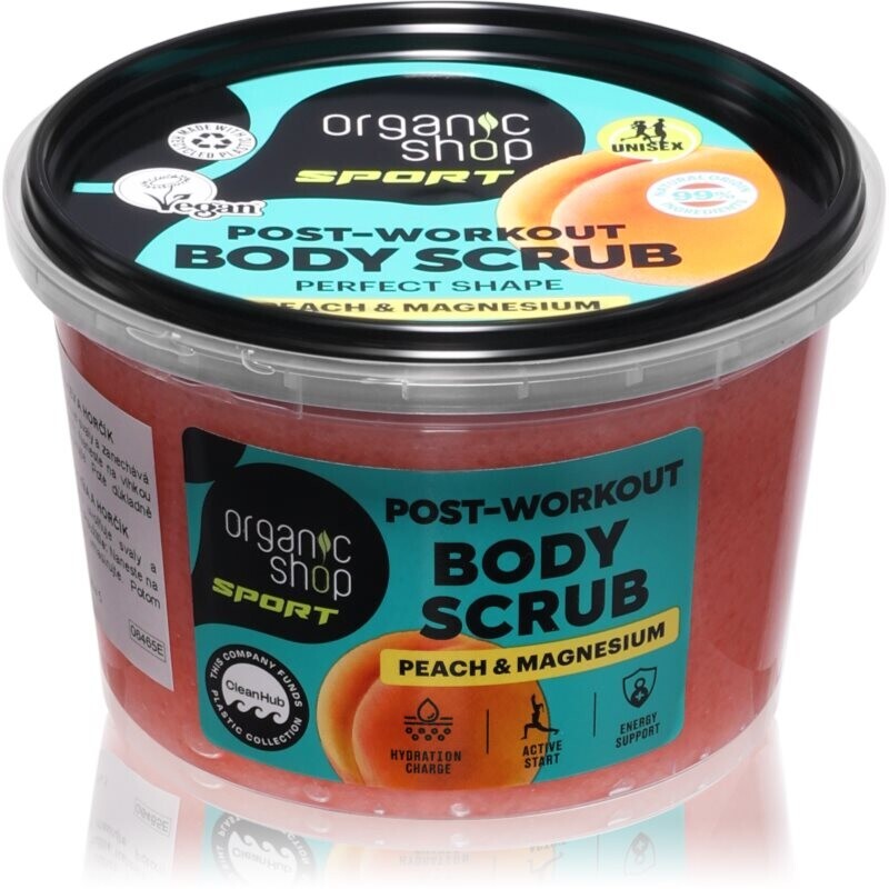 Organic Shop Sport Peach & Magnesium body scrub 250 ml