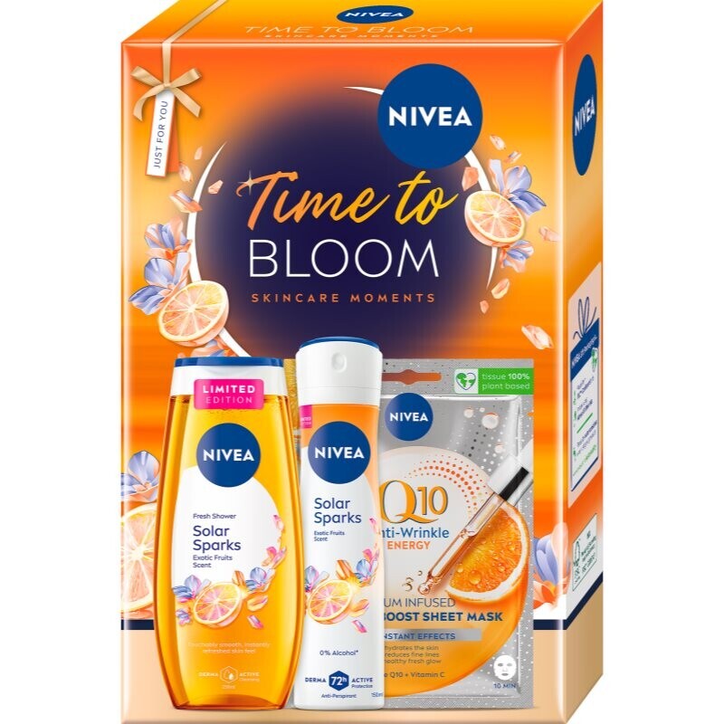 NIVEA Time to Bloom gift set for body and face
