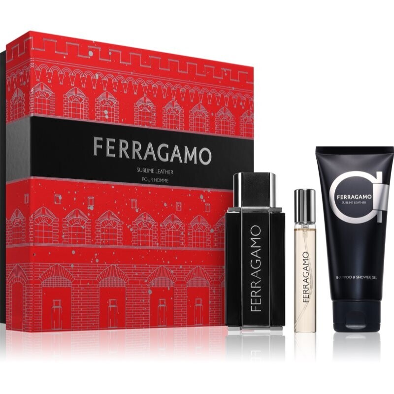 Ferragamo Ferragamo Sublime Leather gift set for men 1 pc